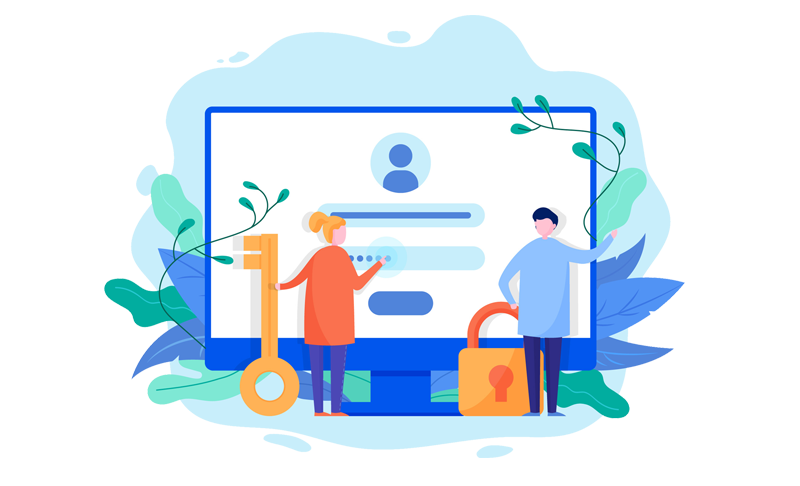 Vendor back office illustration
